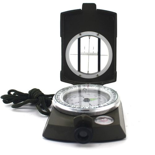 户外导航美式指南针指北针金属多功能 带夜光出口品质