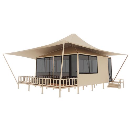 枫尚景区酒店篷房一室一厅户外露营基地带卫生间玻璃别墅帐篷野奢