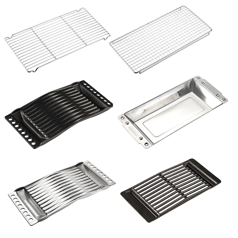 柯曼铸铁烤盘烧烤牛排烧肉加厚铁盘烧烤网适用MT-035/45/55焚火台