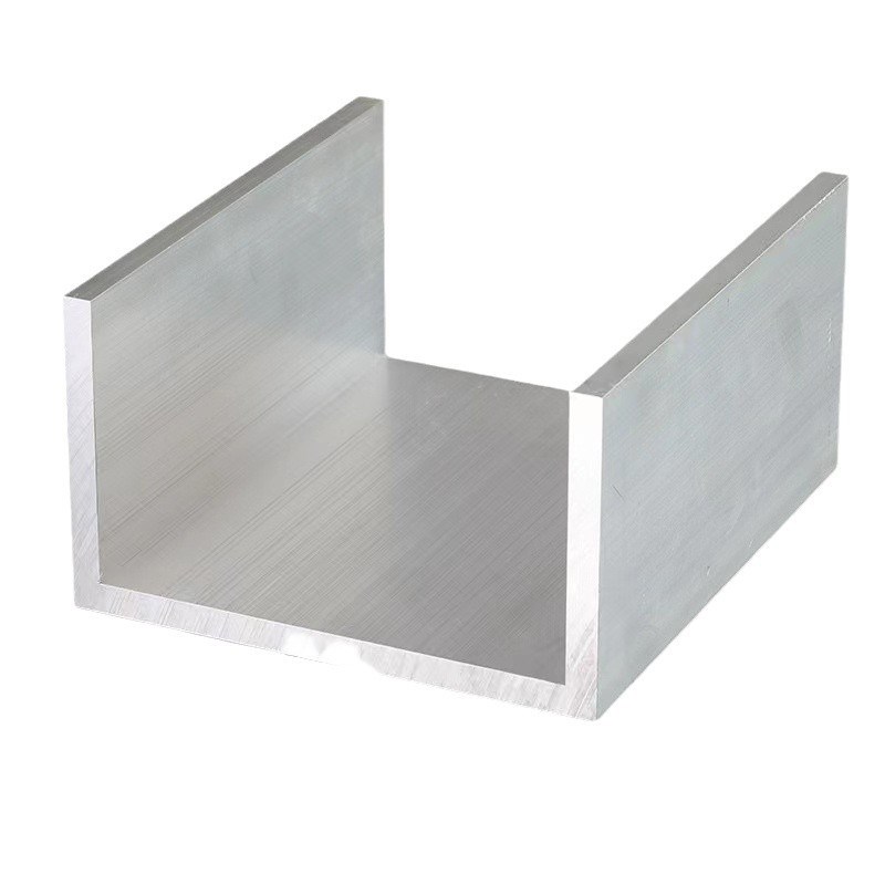 铝本色国标6063t5铝槽u型铝合金c型铝槽玻璃导轨6061型材加工
