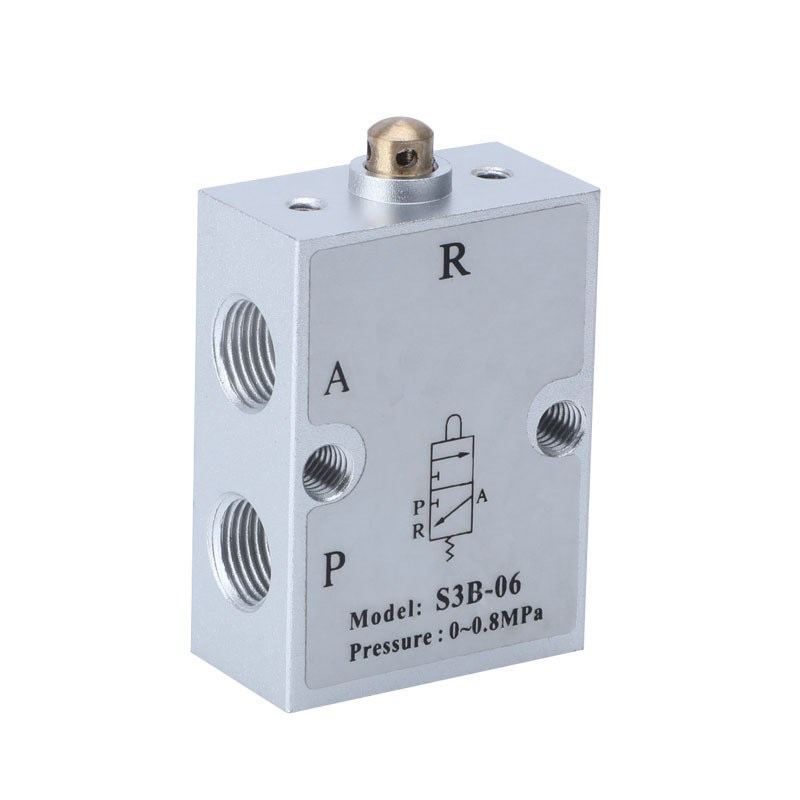 S3全系列机械阀S3B/R/L/HL/V二位三通顶杆气动行程换气开关阀