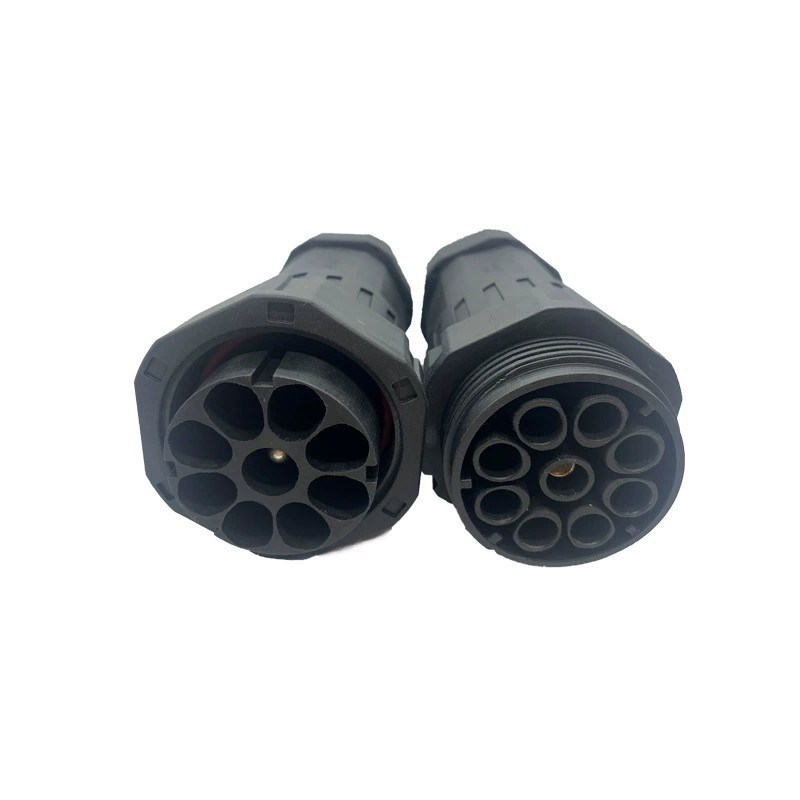 利路通LLT开模定制 M50 8芯大功率600V 120A工业防水接头 8x12awg