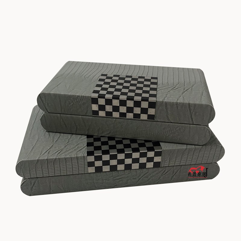 现代软装装饰收纳盒衣帽间梳妆台首饰盒衣橱样板房饰品摆件储物盒