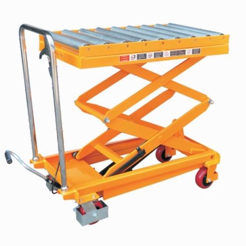 万向球滚珠台面平台车 辊筒液压升降平台车带滚珠 模具升降堆高车