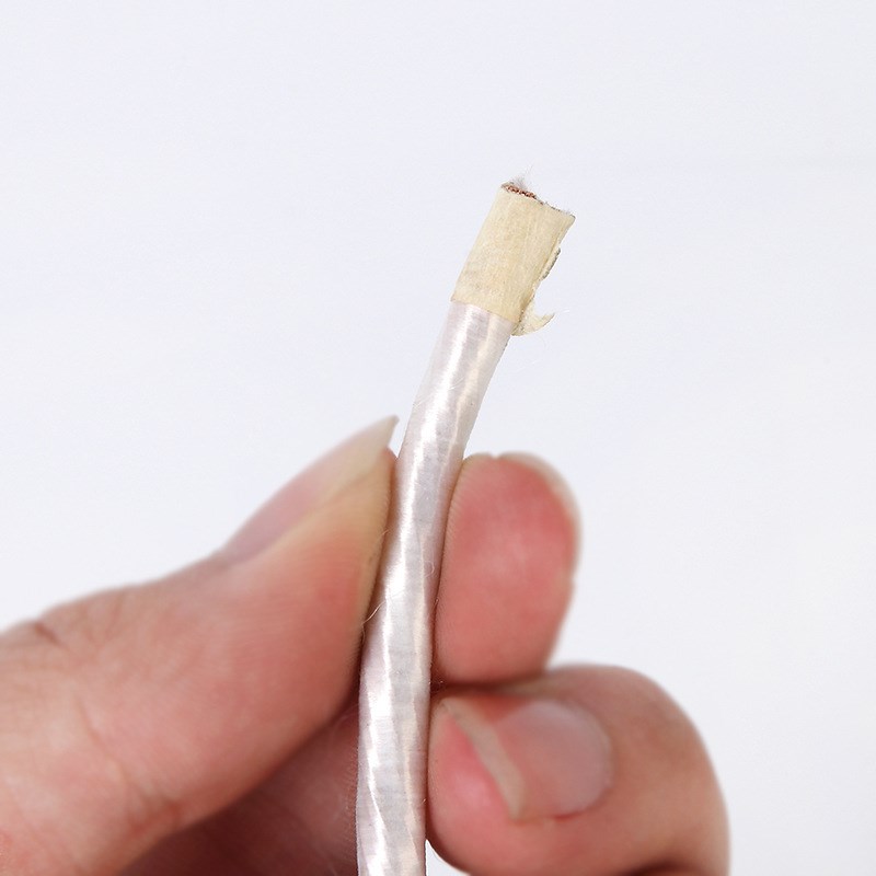 7AWG210/0.254BC双层丝包Litz线多股漆包利兹尼龙丝圆线高频磁力