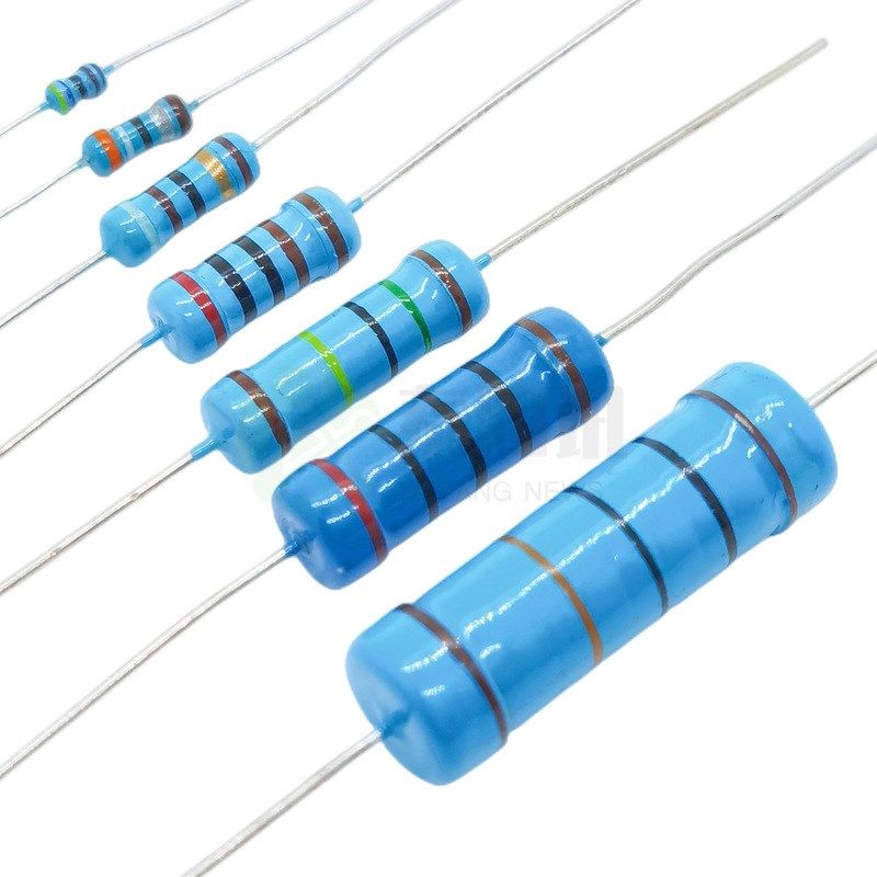 1/4W(0.25W)插件金属膜电阻0.1R0.5R2R6.8R10R22R33R68R100R910欧