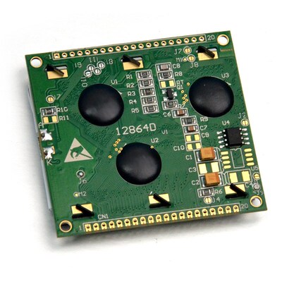 COB工业级小尺寸12864D点阵KS0108 54*50MM液晶屏模组LCD显示屏