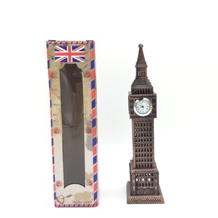 金属欧式复古英国大本钟 创意家居装饰品伦敦大笨钟楼工艺品摆件