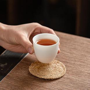 发布 品茗杯羊脂玉瓷白茶功夫茶具陶个人主人品茗定制家用玻璃新品