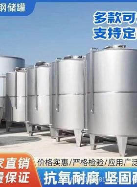 不锈钢304密封白酒储罐红酒储液罐食品级20立方立式卧式发酵罐