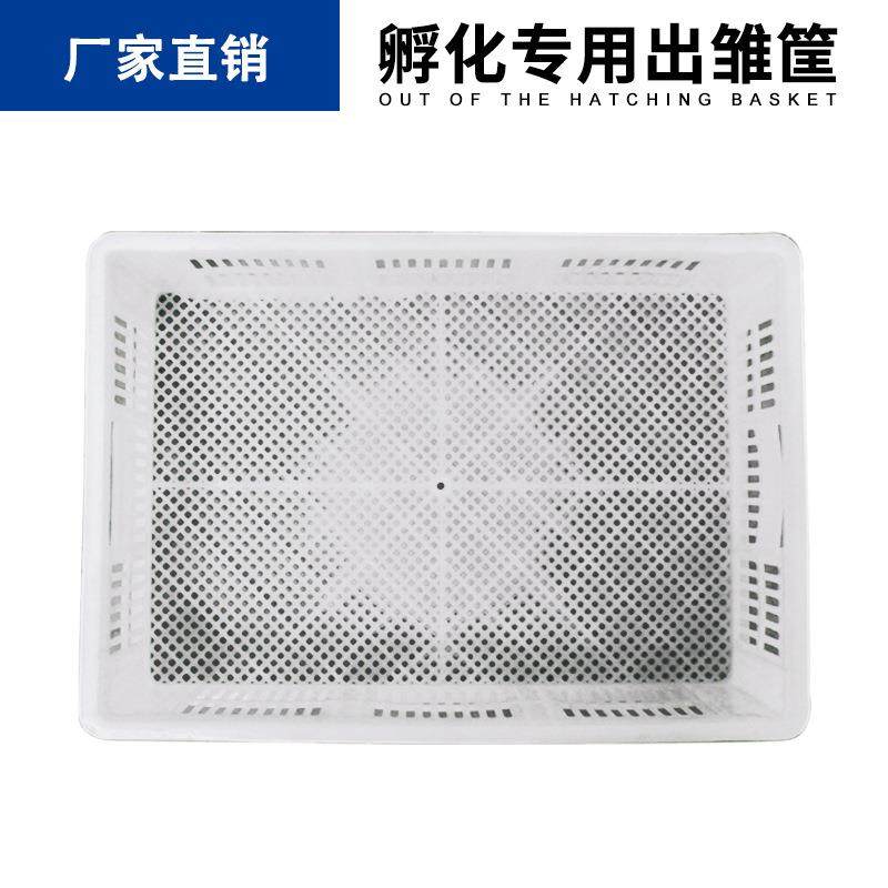 厂家直销雏鸡盘一体成型雏鸡育苗箱白色浅筐多规格孵化盘出雏筐
