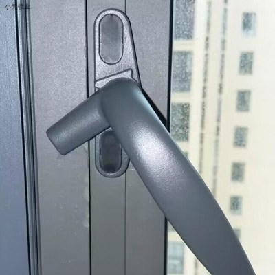 塑钢七字执手外铝合金单点防盗锁扣门窗户把手平窗户锁扣.