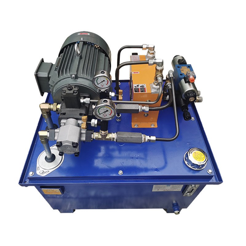 东莞液压系统 可调速高低压液压泵站 带风冷水冷器降温液压站