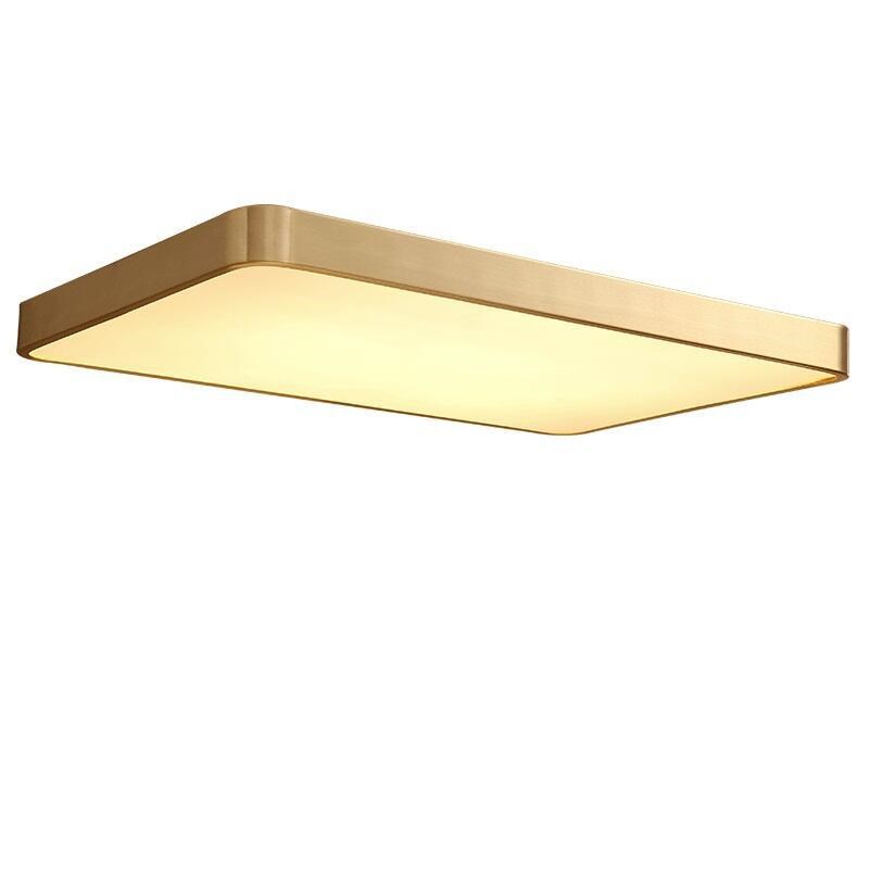 简约全铜超薄吸顶灯美式简薄卧室阳台楼梯餐厅书房纯铜家用灯具