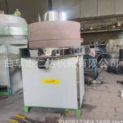 现货供应小型米浆电动石磨 家用电石磨芝麻酱机供应 电动商用石磨