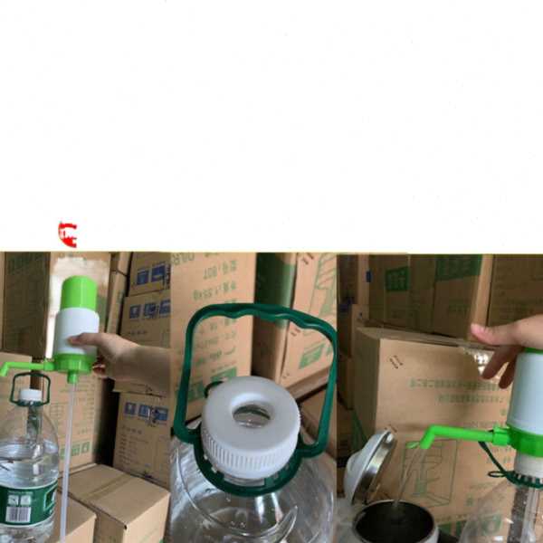 硬壳绿白色泵水器抽水器压水器压水泵大桶手压泵简易饮水器
