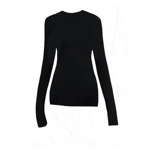 衣长70+高个子加长版春夏纯棉女圆领长袖打底衫