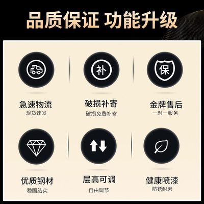 展示架多层收纳架自主家用调节储物架加厚客厅置物架加宽仓储货架