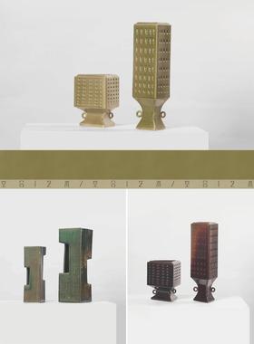 空合 售楼处装饰品覆古花器摆设 餐厅酒柜玄关民宿设计师摆件