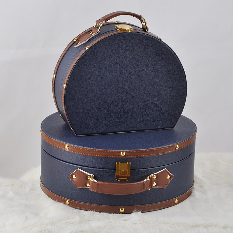 半圆手提箱收纳盒样板房储物箱衣帽间收纳箱飘窗台摆Y件摄影道具