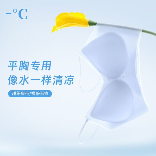 平胸专用超薄凉感透气隐形无痕内衣C女小胸显大美背文胸2025新款