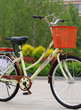 24寸自行车26普m通款男女轻便小型女式淑女成年大人女士学生单车