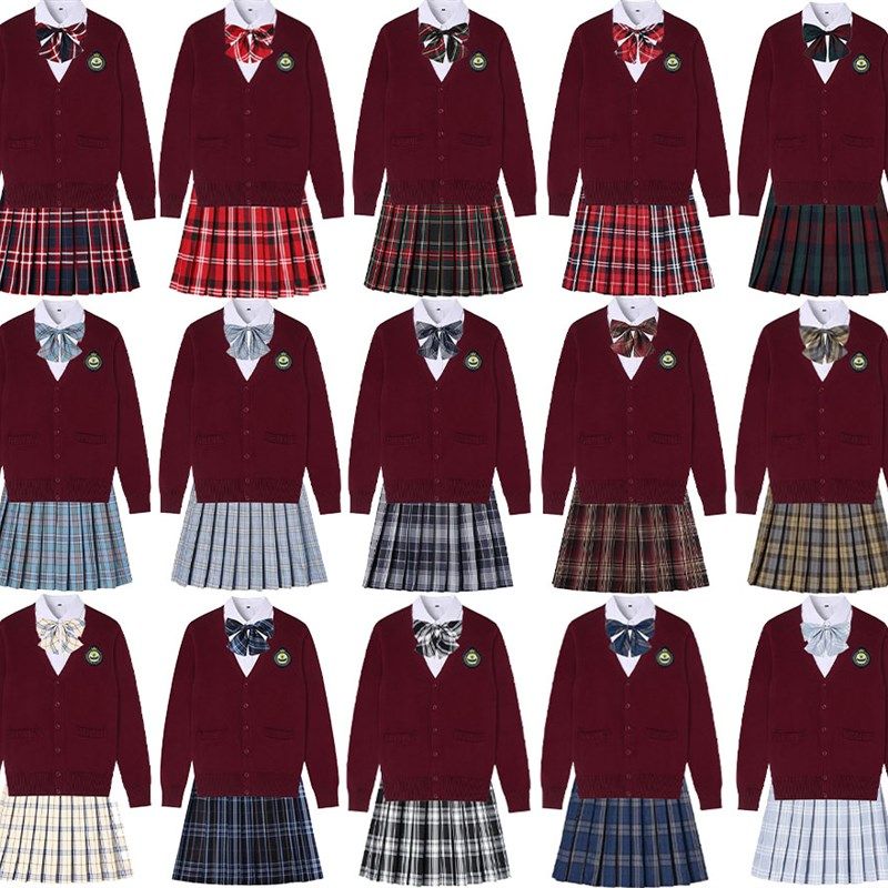 工作服班b服毛衣春秋冬季大中初小学生女校服套装幼儿园教师服园