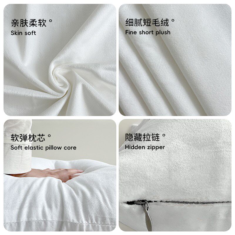 卡通可爱猫咪客厅沙发抱枕靠背垫卧室腰枕抱枕套圣诞新年长条抱枕