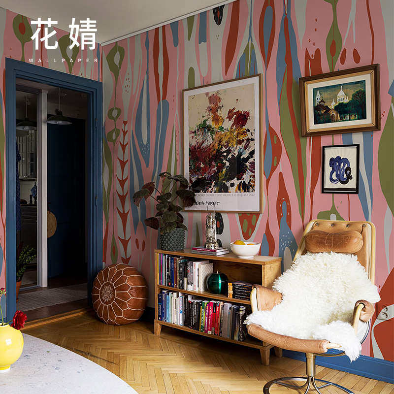 现代简约墙布定制壁画客厅沙发背景墙布I餐厅工业墙纸酒店ktv壁