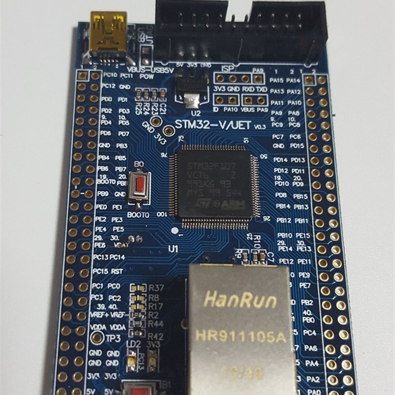 STM32F107VCT6新款以太网核心板 学习开N发板 dp83848资料