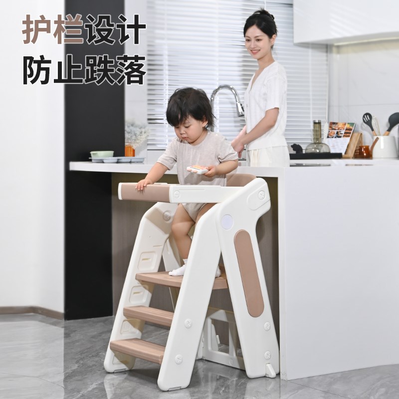 宝宝餐椅折叠成长椅婴儿家用吃饭高脚餐桌椅儿童踩脚椅脚凳洗漱台