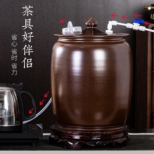 陶瓷带浮球阀纯净水桶自动进水上水桶茶台泡茶桶家用功夫茶储水桶