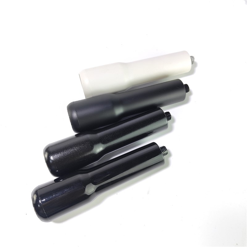 ABS咖啡手柄塑料把手M10.M12黒色白色无底有底咖啡机手柄漏斗滤网