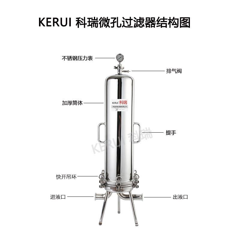 钛棒过滤器活性炭颗粒粉末精密过滤设备0.22微米精细过滤机厂家