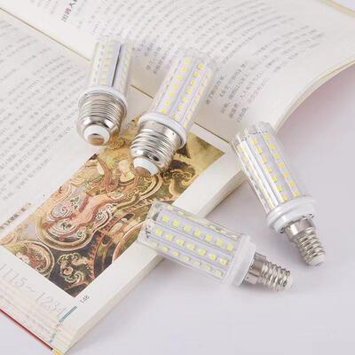 LED灯泡e14e27螺口玉米暖光白光家用超亮照明节能灯泡三色变光