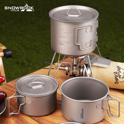 SNOWROCK纯钛马克碗户外野营