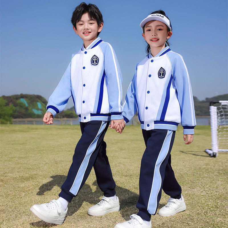 幼儿园园服夏装学院风儿童运动会班服套装小学生校服春秋款棒球服