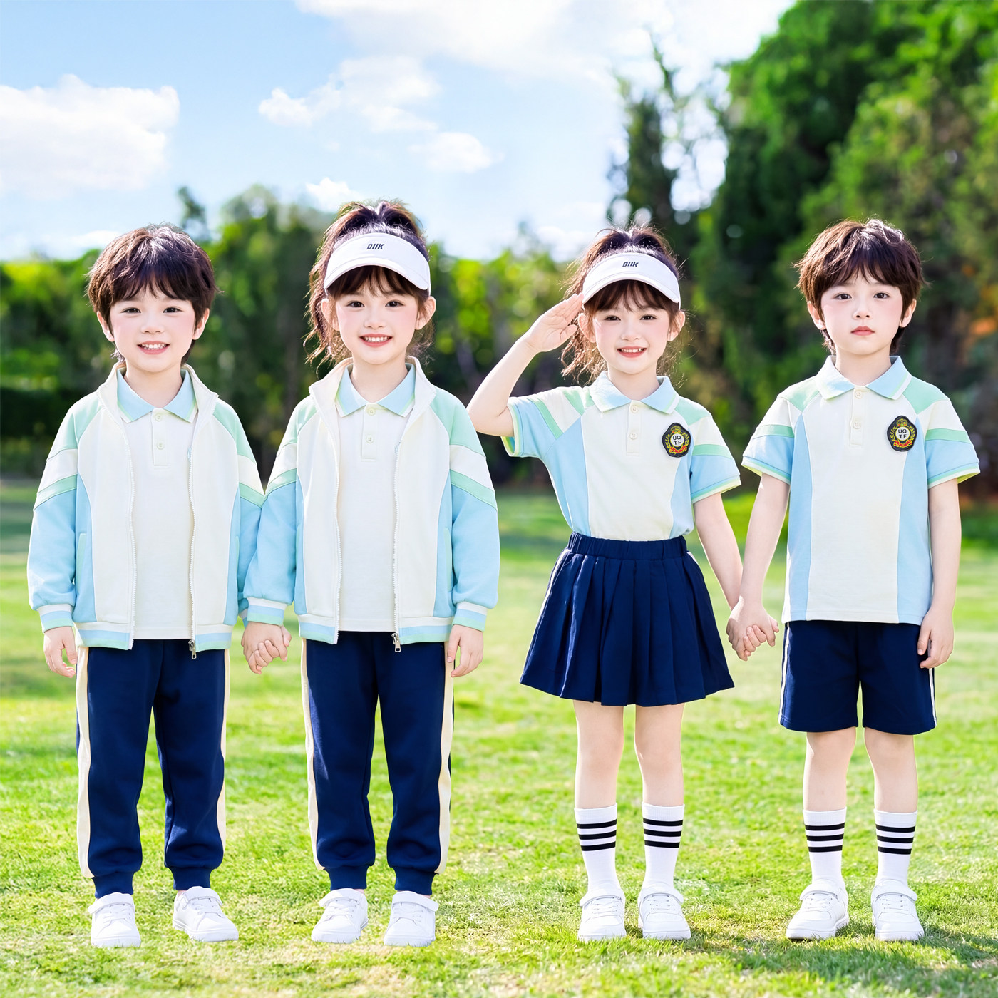 小学生校服套装春秋款夏季学院风一年级运动会班服幼儿园园服夏装