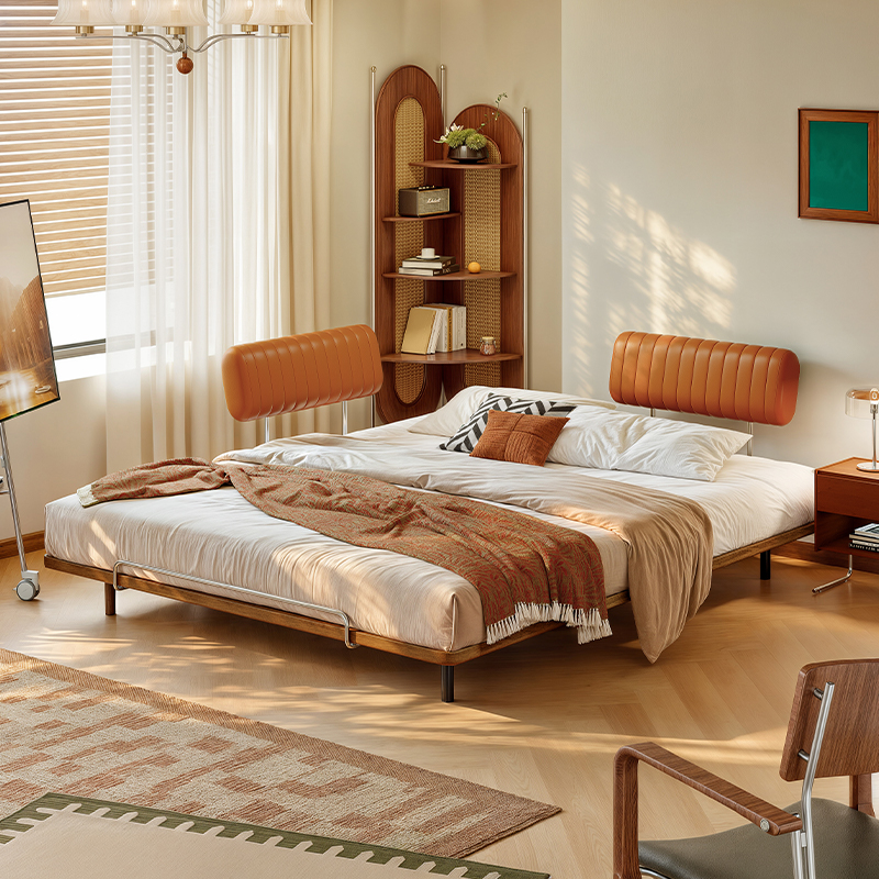 2025款省空间齐边床无床头床