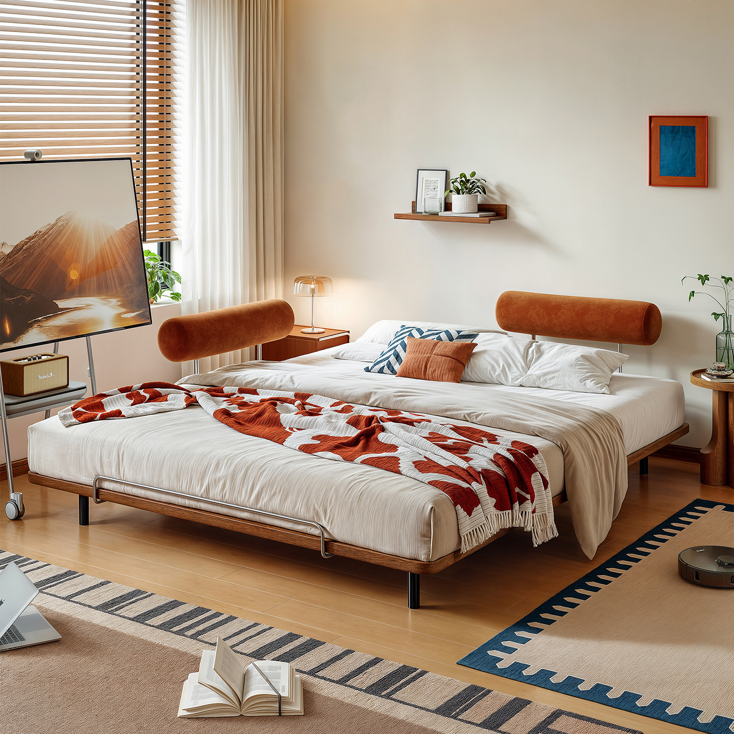 2025新款北欧简约无床头床