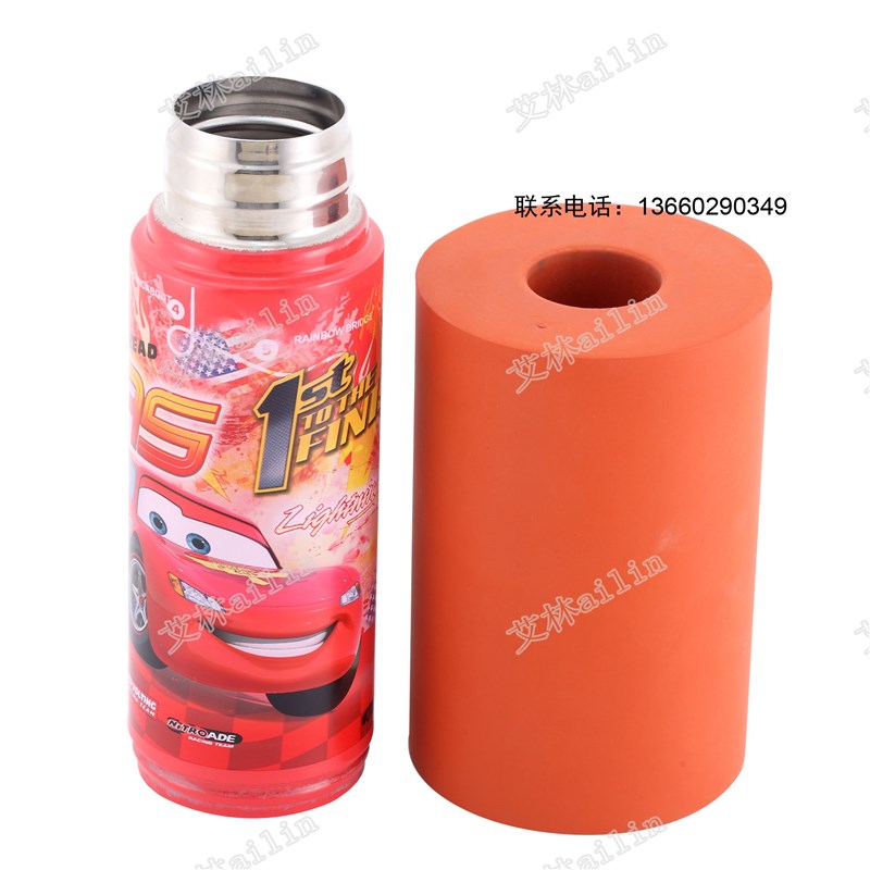 热转印硅胶轮耐高温高导热耐磨38mm内径红色白色烫金滚轮硅胶辊