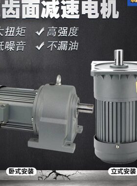 v220一体0硬齿面斜齿轮减速机38立式传送带v齿轮减速电机晟邦卧式