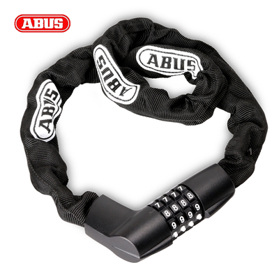 ABUS链条锁密码锁自行车童车头盔锁单车防盗固定便携Y迷你钥匙锁