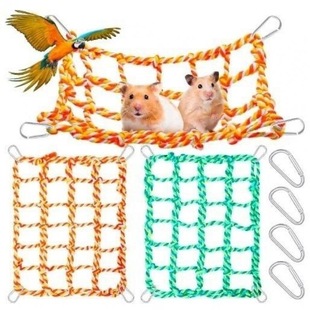 宠物鸟鹦鹉鸟麻绳攀爬网 粗麻绳鸟玩具 仓鼠小宠通用攀爬网