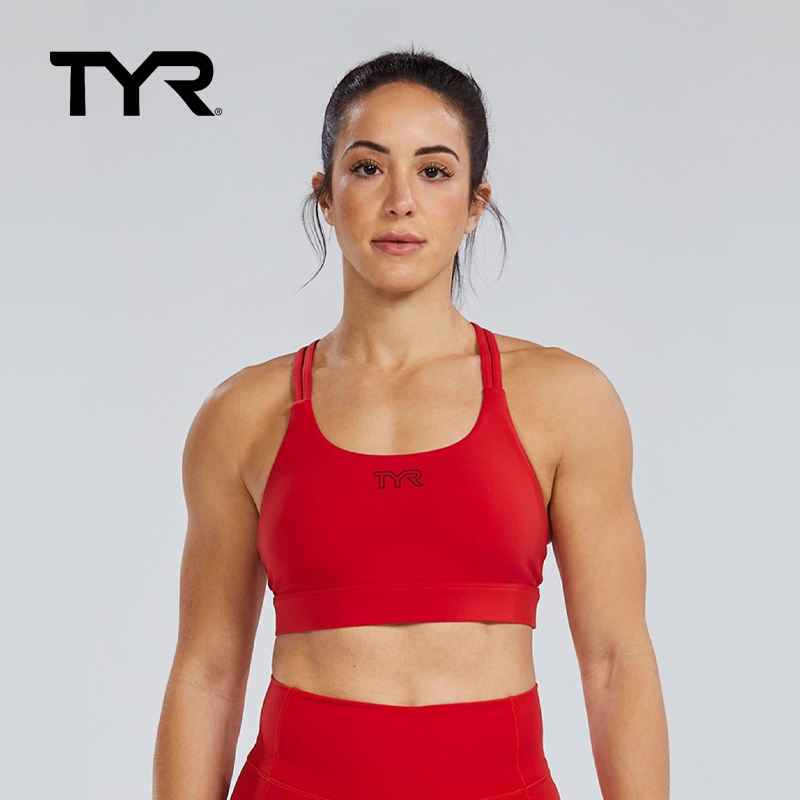 TYR Joule Elite™女士运动内衣双肩带美背高强运动Bra可拆卸胸垫