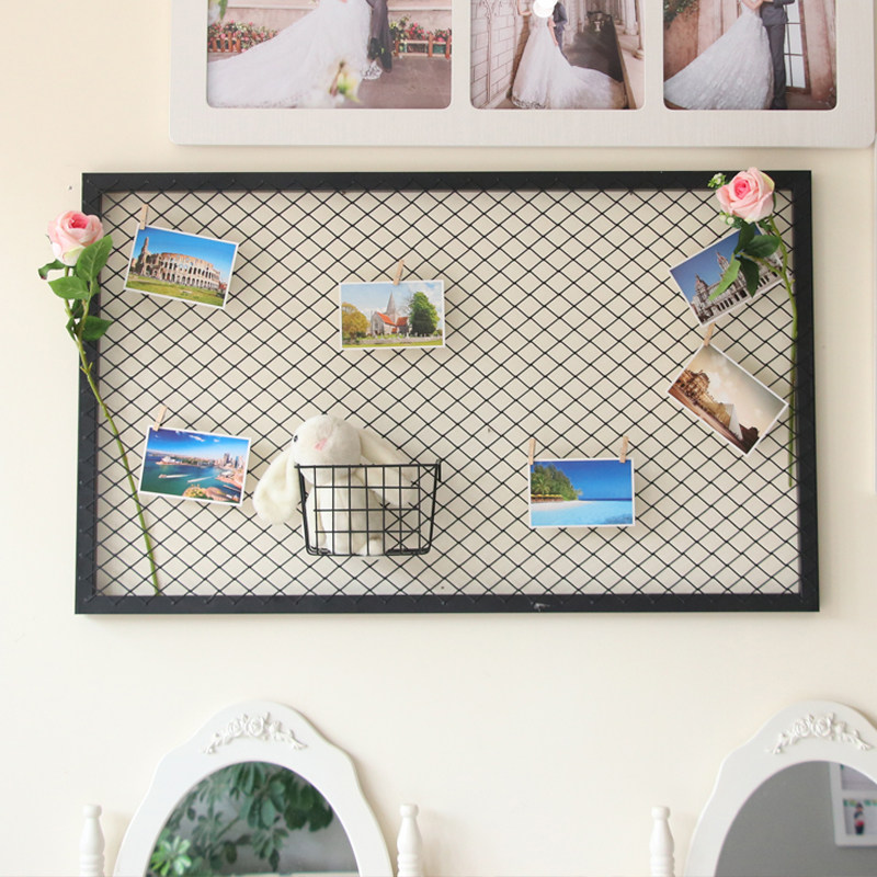 订做菱形网格架铁艺装饰隔断屏风墙镂空吊顶铁丝网壁挂网格照片墙