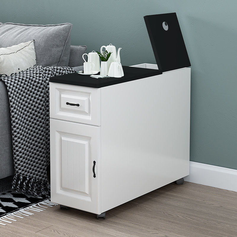 欧式客厅沙发边柜侧边几扶手柜缝隙储物柜茶几小户型可移动小茶桌