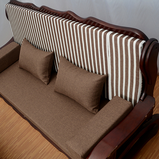 老式 春秋椅 红木沙发坐垫带靠背加厚 联邦椅 高密度海绵实木沙发