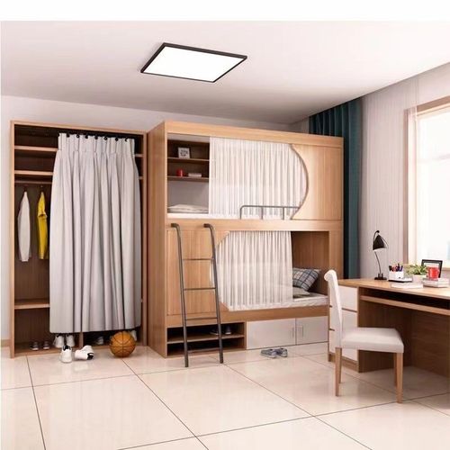 太空舱上下床青年旅舍实木双层床青旅民宿高低床宿舍公寓床全包床