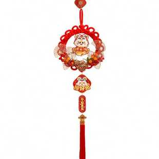 饰品过年喜庆立体生肖挂饰年货春节用品 中国结挂件蛇年新年装